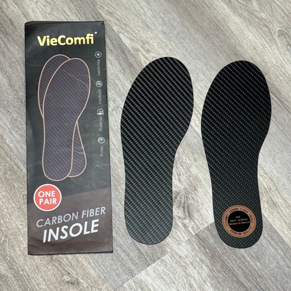 Carbon Fiber Insoles for Pain Relief and Stability‎ in Shoes, Unisex, 28cm
